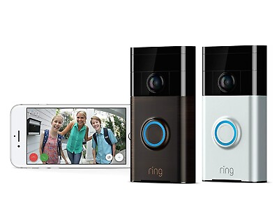 #ad Ring Video Doorbell Second Generation Wi Fi 1080p HD Camera Motion Detection $69.99