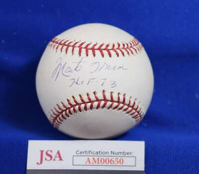 Monte Irvin HOF 73 JSA COA Autograph Major League OML Signed Baseball $57.00
