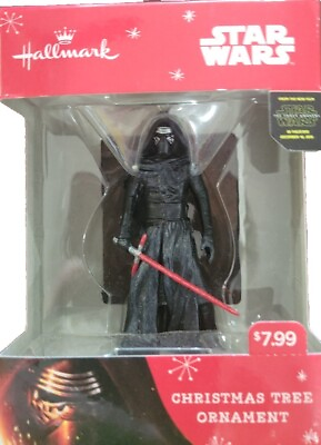 #ad NEW Hallmark 3D Figural Star Wars Villain Kylo Ren Christmas Ornament NIB $15.99