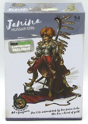 Wargamer HD 22 Janina Hussar Girl 54mm Hot amp; Dangerous Female Polish Hero $39.99