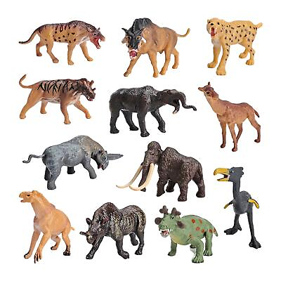 #ad 12PCS Kids Animal Figures Toys Wild Zoo Animal Model Toys Jungle Animal Toy Set $14.93