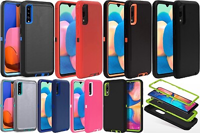 #ad For Samsung Galaxy A50 Shockproof Armor Case Cover Tempered Glass Protector $11.69