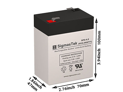 #ad SigmasTek Replacement Battery For Peg Perego 6 Volt IAKB0509 $12.55
