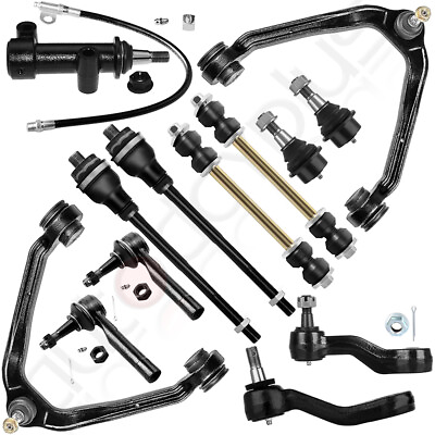 13pc Front Suspension Kits Control Arm Tie Rod For 2000 2006 Chevy GMC Cadillac $108.47