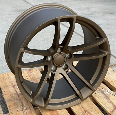 #ad 20x9.5 20x11 Staggered 20quot; Wheels Matte Bronze For Dodge Challenger Charger SRT $1091.00