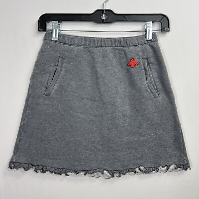 GUCCI Girls Bee Logo Skirt size 10 Casual Athletic Grey amp; Red $90.00