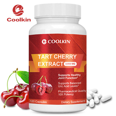 #ad Tart Cherry Extract 3000mg Sleep Aid Muscle Recovery Uric Acid Cleaner $7.77