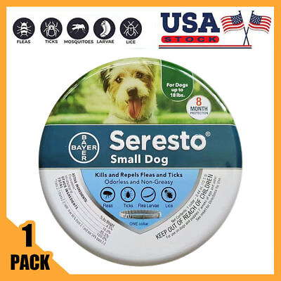 #ad 1 Pack Seresto³ Flea³ and Tick³ Collar for Small Dogs 8 Month Protection Collar $17.29