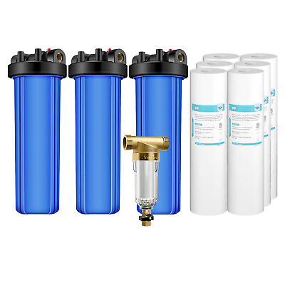 #ad SimPure 20 Inch Big Blue Whole House Water Filter Housing 20quot; x 4.5quot; PP Sediment $55.99