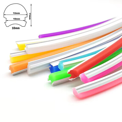#ad DIY 10mm Separated Silicone LED Neon Strip Lights Flexible Cover AD Sign Decor $24.75