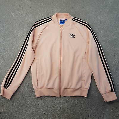 Adidas Mens Track Jacket Medium Pink Trefoil Firebird Originals Superstar Ska #ad GBP 34.99