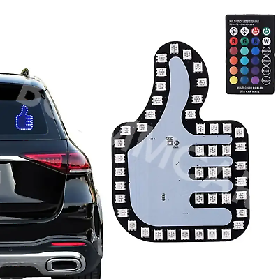 #ad Gesture Car Light Remote Controlled Good Finger Thumbs up Hand Lamp Road signal $13.40