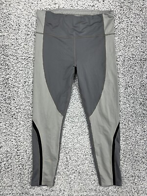 #ad Athleta Womens Up for Anything Color Block Leggings Size Large Yoga Stretch Gray $18.89