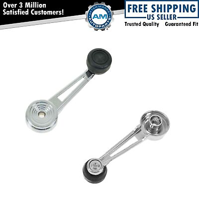 #ad Chrome Inside Interior Window Crank Handle Pair Set NEW for Ford Pickup Truck $17.37
