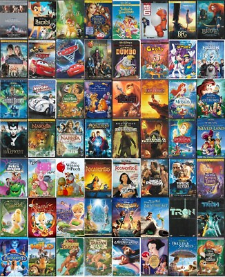 DVD Mania Pick Your Movies Disney Pixar Lucasfilm Family Combined Ship DVD Lot $2.99