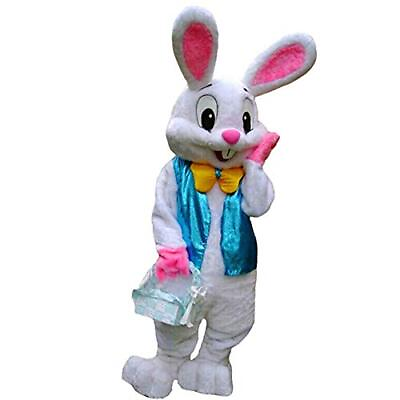 #ad JIUYUE Easter Rabbit Bunny Rabbit Mascot Costume Adult Size Fancy Dress $72.14