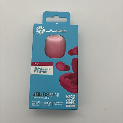 #ad JLab EBJBMINIRPNK124 JBuds Mini True Wireless Bluetooth Earbuds Pink $21.95