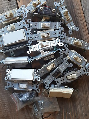 #ad SET OF 20 EAGLE 3 Way Toggle Light Switchs 15 Amp DUSTY FROM STORAGE New used $20.00