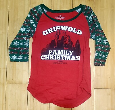 #ad CHRISTMAS VACATION Griswold Family CHRISTMAS T SHIRT Juniors Size M $4.00