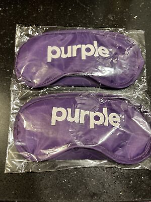#ad Purple Mattress Eye Mask Lightweight Sleep Mask Blindfold New in Wrap 2 Pack $17.00