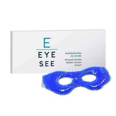 Eye See Cooling Gel Eye Mask Cold Compress Ice Pack w Gel Beads $10.99