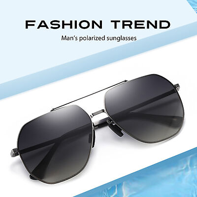 #ad Unisex Sunglasses Strong Hinge Glare proof Unisex Summer Polarized Eyewear Metal $12.23