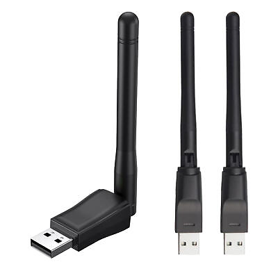 2.4G USB WiFi Adapter Desktop PC 5dBi Wireless Network Card Dual Band 150Mbps $8.60