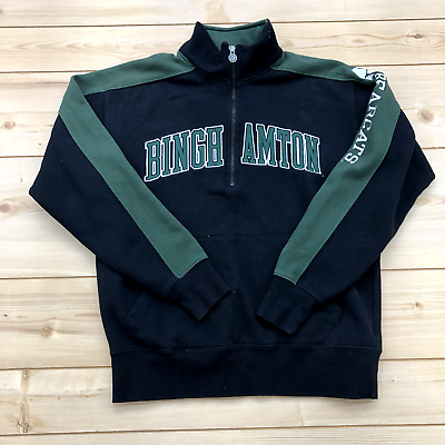 #ad Retro Champion Black Embroidered Binghamton Bearcats Sweatshirt Adult Size S $27.00