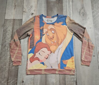 #ad Beauty And The Beast Long Sleeve Size L Read Description $8.00