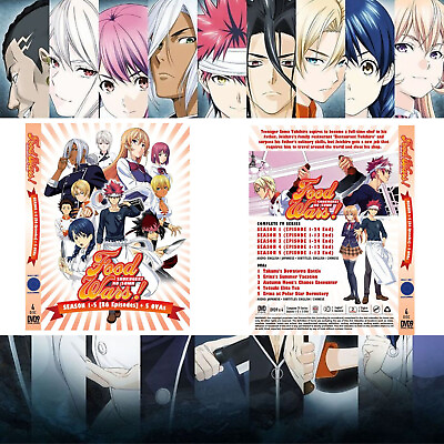 #ad Food Wars Dvd Anime Shokugeki No Soma Season 1 5 Vol. 1 86 END ENG DUB Version $40.89