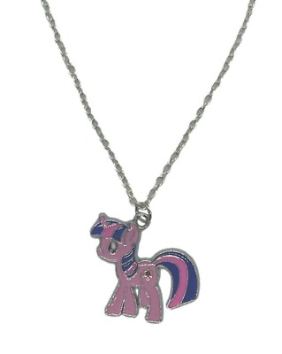 #ad My Little Pony Twilight Sparkle Metal Charm Pendant Necklace $5.99