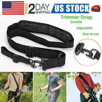 #ad Adjustable Trimmer Shoulder Strap Universal for Brush Cutter Trimmer Lawn Mowers $7.55