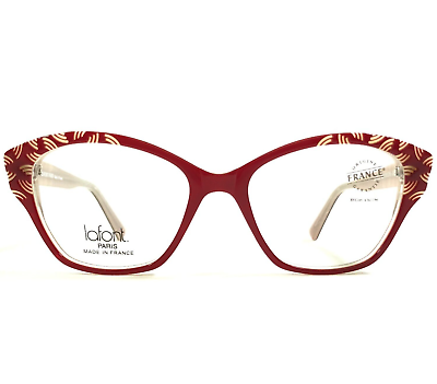 #ad Jean Lafont Eyeglasses Frames DAPHNE 6068 Red Nude Ribbed Cat Eye 51 16 138 $299.99