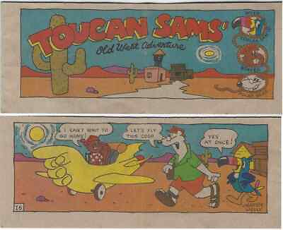 #ad KELLOGGS MINI CEREAL GIVEAWAY PROMO COMIC TOUCAN SAM#x27;S OLD WEST ADVENTURE VF $45.00