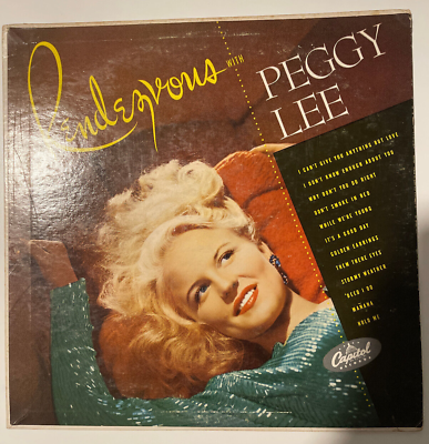 #ad Peggy Lee Rendezvous With Peggy Lee Capitol LP Turquoise Label T 151 1955 $30.00