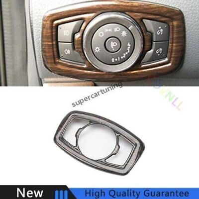 #ad Fit For Ford Ranger 2015 2021 Wood Grain Car Function Control Button Frame Trim $27.81