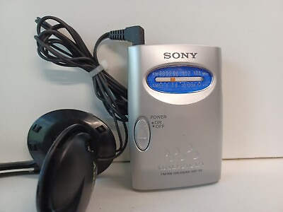 Sony Walkman AM FM Portable Radio SRF 59 w Headphones Tested Works Very Well $16.99