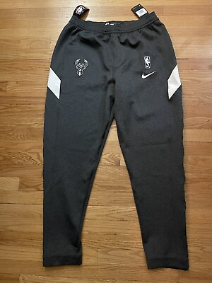 #ad Nike NBA Milwaukee Bucks Team Issue Warmup Pant Grey 2XL Tall **NEW** $89.95