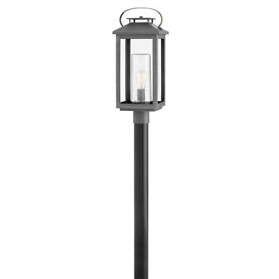 #ad 1 Light Medium Outdoor Low Voltage Post or Pier Mount Lantern Ash Bronze $251.95
