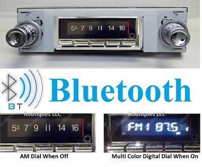 #ad 1968 72 GTO LeMans Tempest Bluetooth Stereo Radio Multi Color Display USA 740 $389.00