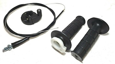 #ad TWIST THROTTLE HAND GRIPS CABLE CLAMP FOR COLEMAN CT100U CT200U TRAIL 200 196CC $14.95