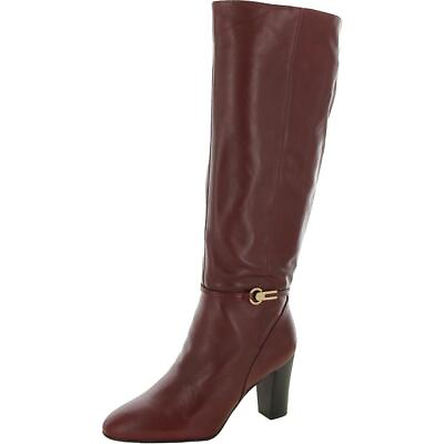 #ad Franco Sarto Womens Palermo Leather Block Heel Tall Knee High Boots BHFO 9060 $117.99