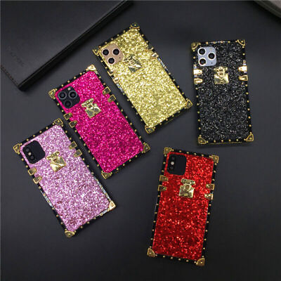 #ad For iPhone 15 14 13 12 11 XS MAX XR 8 7 6 Bling Glitter Luxury Square Case Cover $7.99