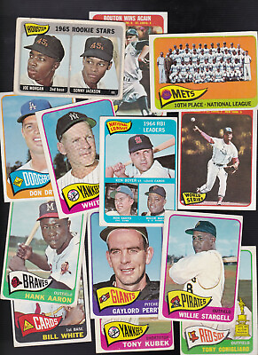 #ad 1965 TOPPS original BASEBALL CARDS YOU Pick A PLAYER CHOICE UP TO 250 $129.00