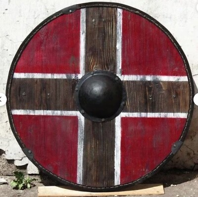 #ad Viking Warrior Historical Round Shield Arm Functional Handmade Designer Shield $145.95