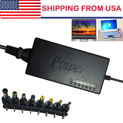 #ad 96W Universal Power Supply Charger for Laptop amp; Notebook 12 24V Power w 8 Tips $11.95