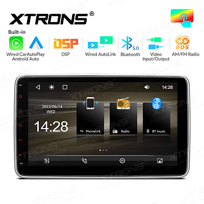 #ad 1DIN 10.1quot; Car Stereo AM FM Radio GPS Navi Player IPS Screen Head Unit Rotatable $185.99