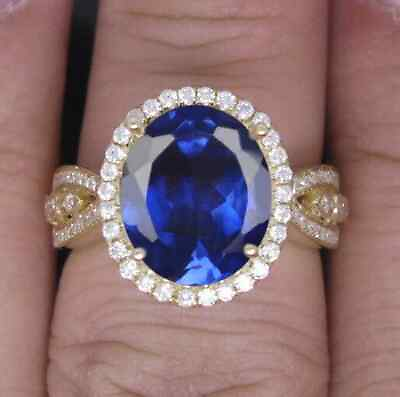 #ad 2.00Ct AA Natural Royal Blue Tanzanite amp; IGI Certified Diamond Ring In 14KT Gold $446.25
