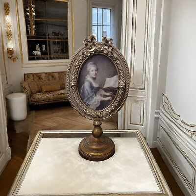 #ad Handle Mirror Medieval Palace Art French Retro Decoration Tabletop Prop $27.00