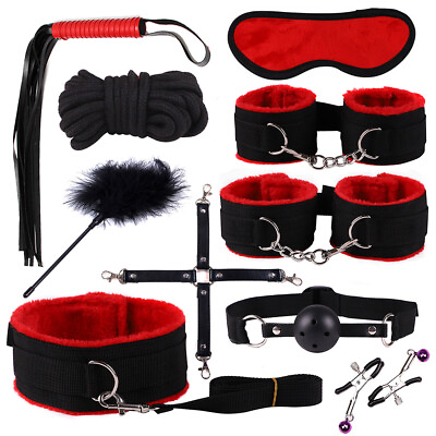 #ad Romantic 10PC Binding Tool Plush quality kit Love restraints Multicolor C $37.90